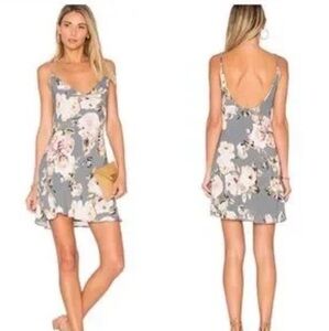 Privacy Please Ozark Dress Asphalt Floral Mini slip dress​